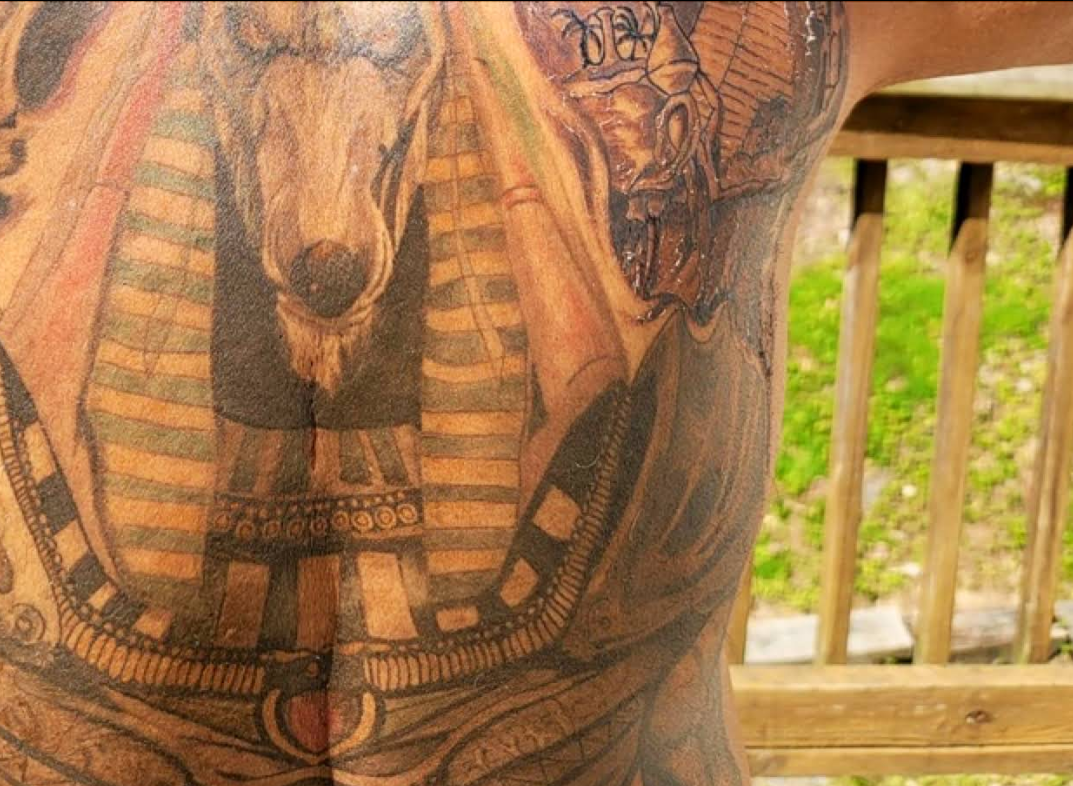 Egyptian Anubis full back piece